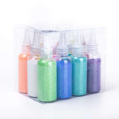 2020 New DIY glitter powder Greeting cards bottled glitter powder High quality polyester glitter for Long nose bottled