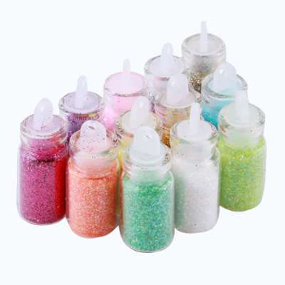 PET polyester chunky glitter powder Cosmetic Loose Glitter Powder For Eyeshadow Nail Polish Tattoo Body Art Wholesale Bulk Glitt