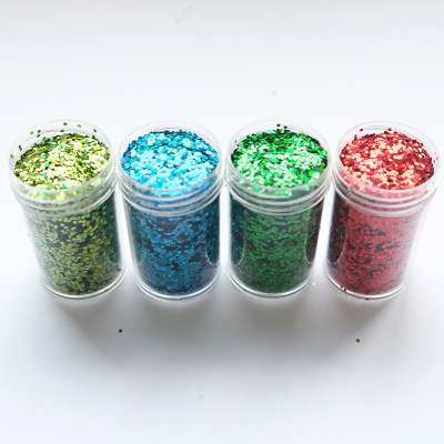 Bulk PET glitter powder and Aluminum Glitter powder Bottle  and Craft Project Wedding Invitation Decoration Scrapbook