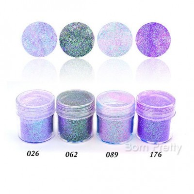 50g Holographic Glitter Powder Colored Metallic Powder Tinsel Holographic Powder Acrylic Nail Dust Decoration