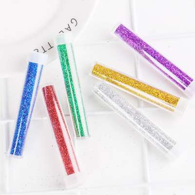 2020 hot DIY glitter powder bulk glitter polyester glitter test tube packaging for Christmas Easter Decoration Supplies